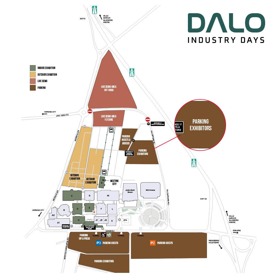 Exhibitor parking