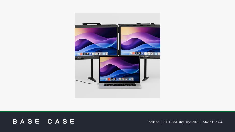 Two screens out of the case in under a minute