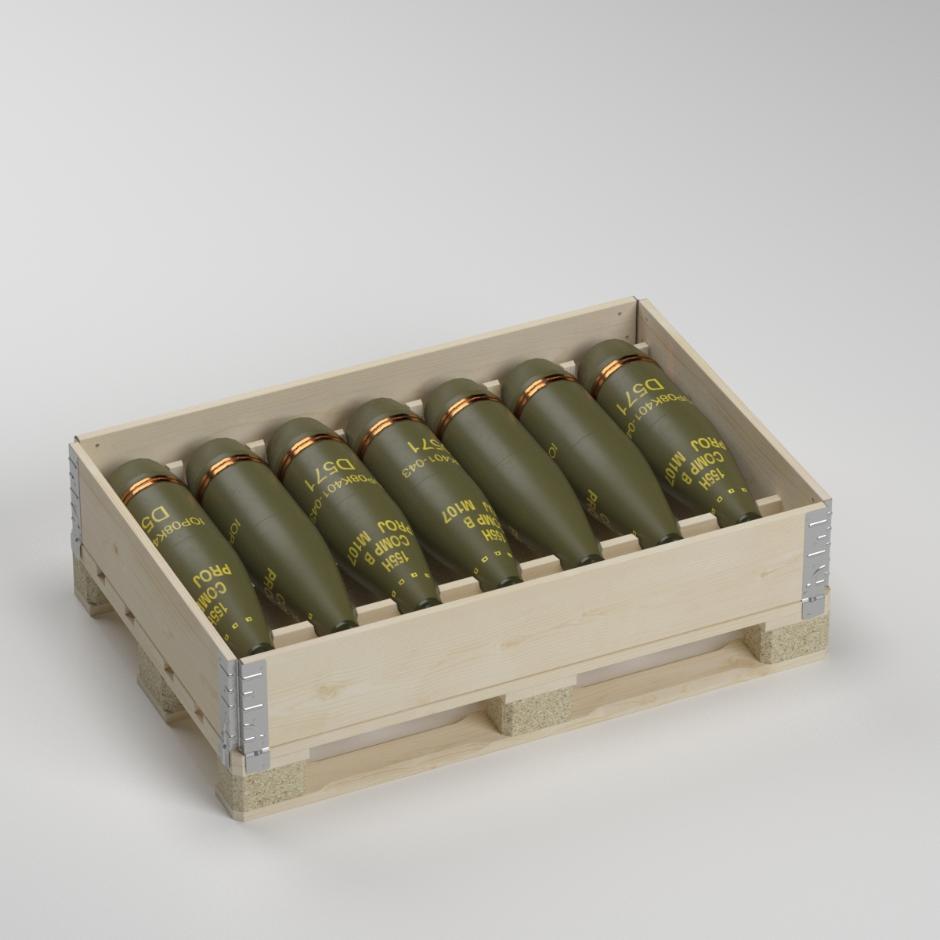 Pallet collars for the defense sector