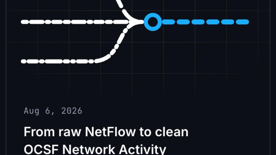 From raw NetFlow to clean OCSF Network Activity