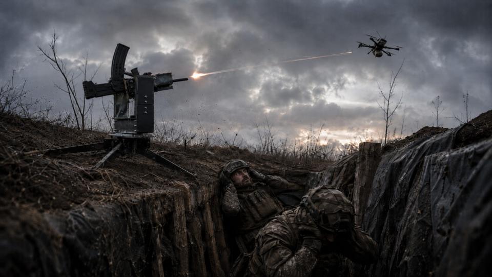Autonomous passive FPV detection and protection of frontline positions