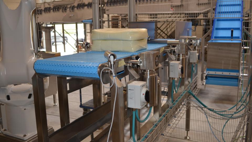 Stainless steel gearboxes and motors used in cheese production line