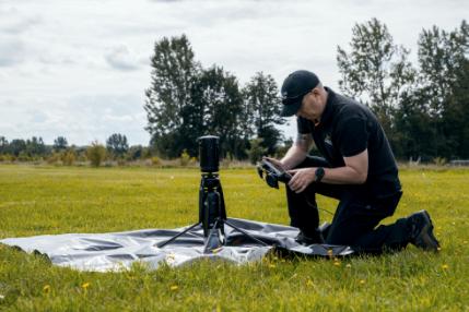 Outdoor demonstration of military equipment
