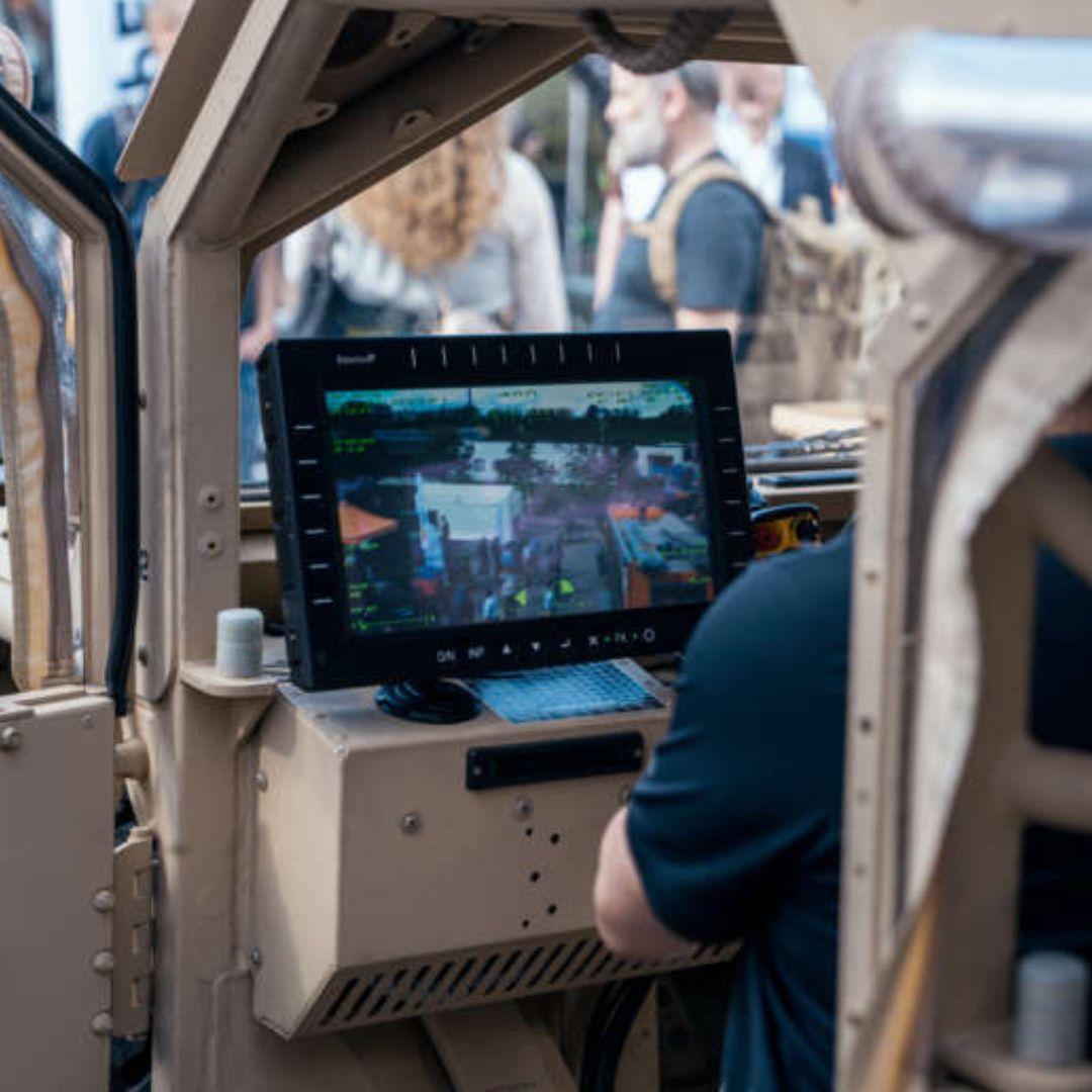 Interior of a military vehicle