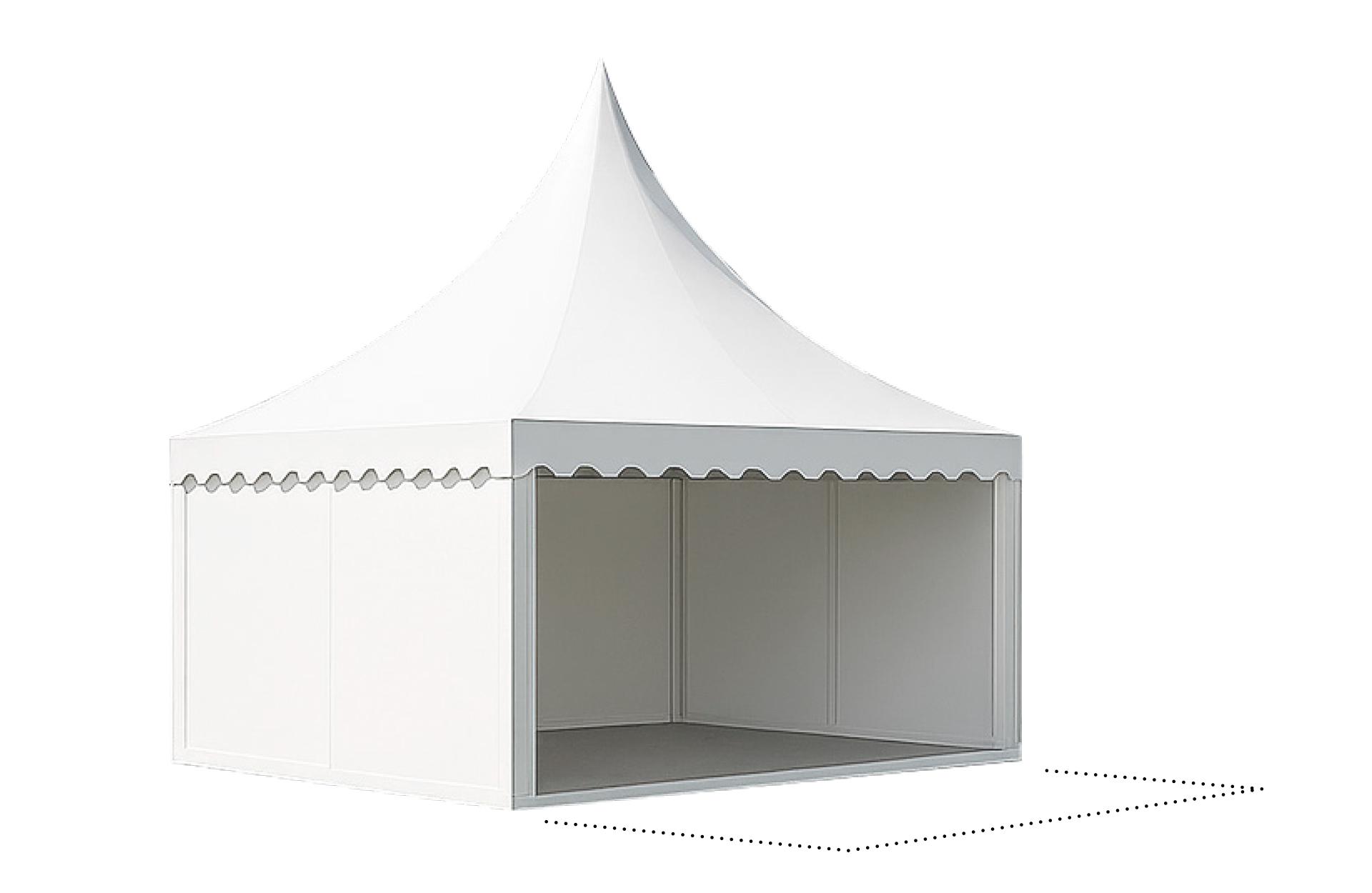 Example on a stand with a small tent at DALO